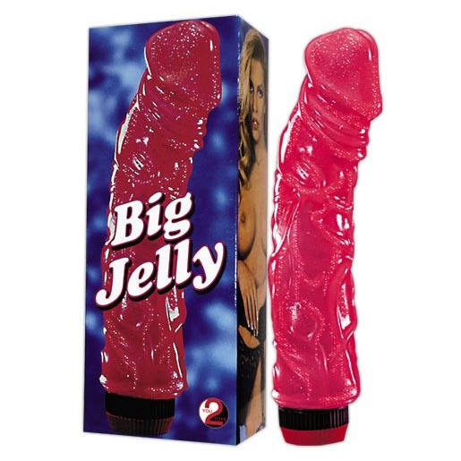 Żelowy wibrator w kształcie penisa Big Jelly You2Toys