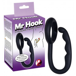 Pierścień erekcyjny ze stymulatorem krocza Mr Hook You2Toys