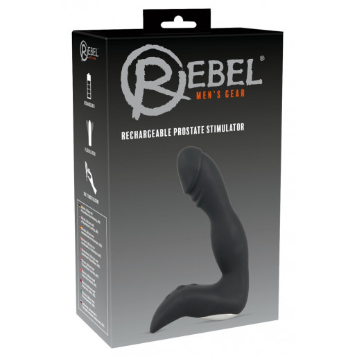 Wibrujący masażer prostaty z elastyczną końcówką Rebel