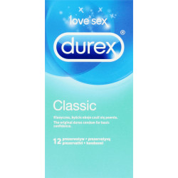 Klasyczne prezerwatywy lateksowe Durex Classic 12 sztuk