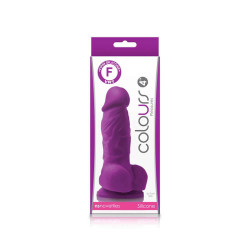 Dildo silikonowe Colours Pleasures 9,5 cm purpura