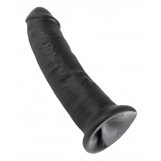 Czarne dildo z przyssawką 22cm King Cock