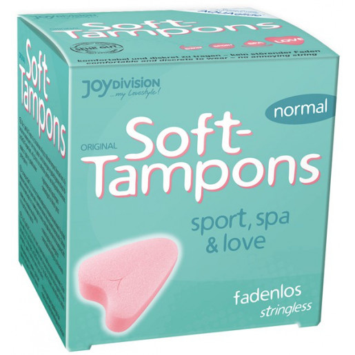 Miękkie tampony bez sznurka Soft-Tampons normal 3 sztuki