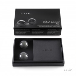 Czarne biofeedbackowe kulki gejszy LELO Luna Beads