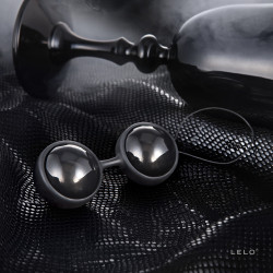 Czarne biofeedbackowe kulki gejszy LELO Luna Beads