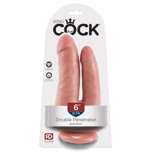 Podwójne dildo King Cock Double Penetrator