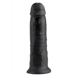 Czarne dildo z przyssawką King Cock 26cm