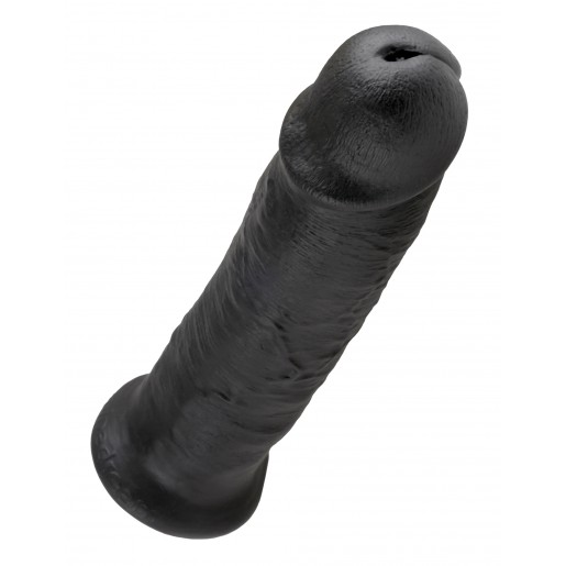 Czarne dildo z przyssawką King Cock 26cm