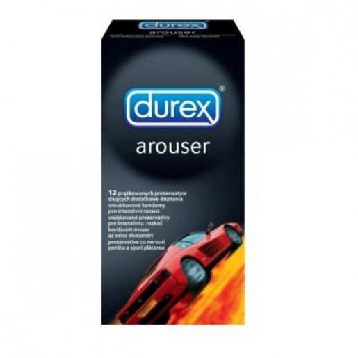 Prążkowane prezerwatywy Durex Arouser 12 sztuk