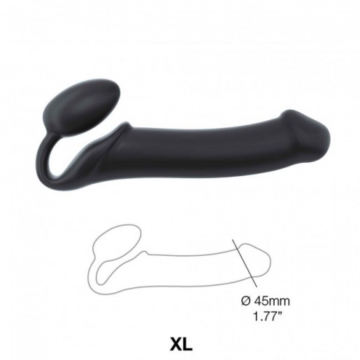 Czarne dildo dla kobiet Strap-on rozmiar XL