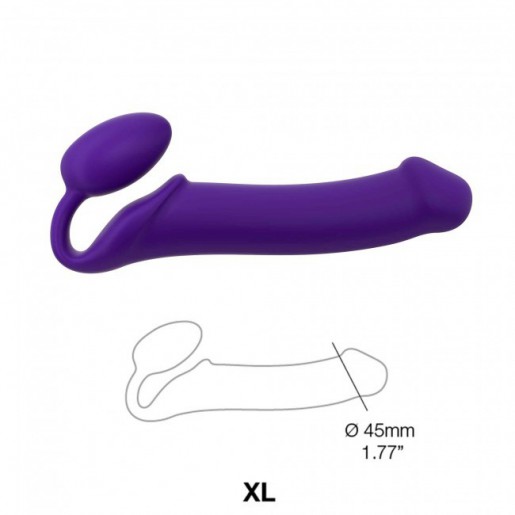 Fioletowe dildo dla kobiet Strap-on rozmiar XL