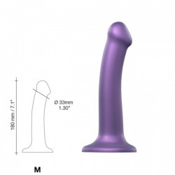 Fioletowe dildo z przyssawką Mono Density rozmiar M