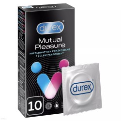 Prążkowane prezerwatywy Durex Mutual Pleasure 10 sztuk
