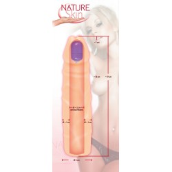 Nakładka na penisa z wibracjami Nature Skin
