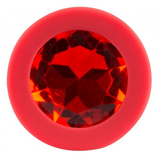 Czerwony korek analny z kryształem Joy Jewel You2Toys