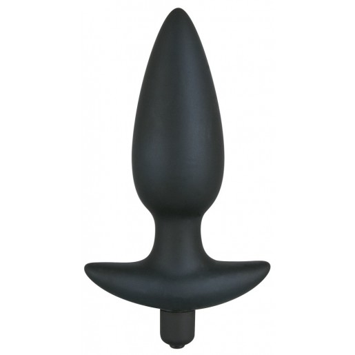 Duży korek analny z wibracjami Black Velvets