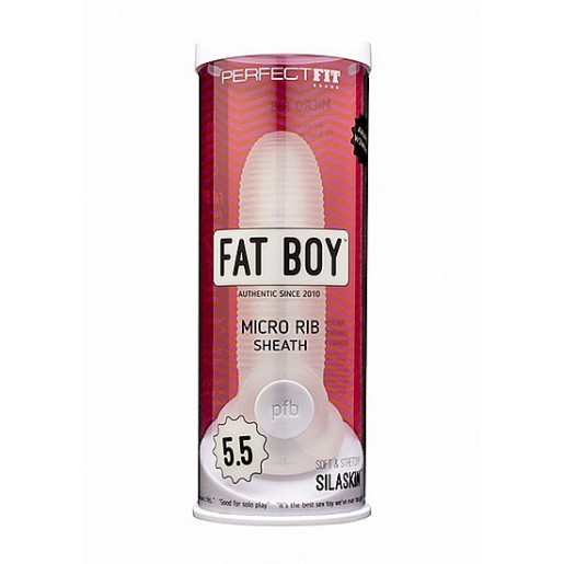 Żebrowana nakładka na penisa Fat Boy Micro Ribbed Sheath 16cm