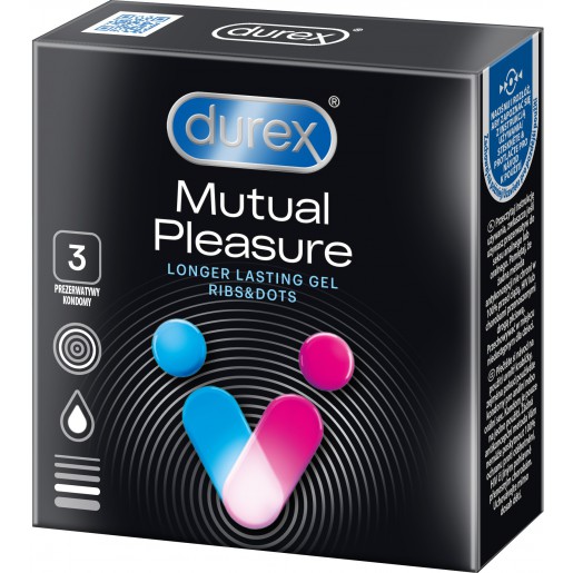 Prezerwatywy przedłużające stosunek Durex Mutual Pleasure 3 sztuki
