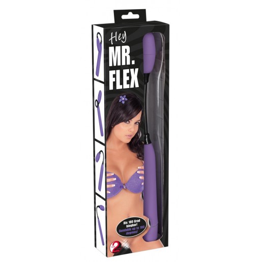 Elastyczny masażer łechtaczki Hey Mr. Flex fioletowy