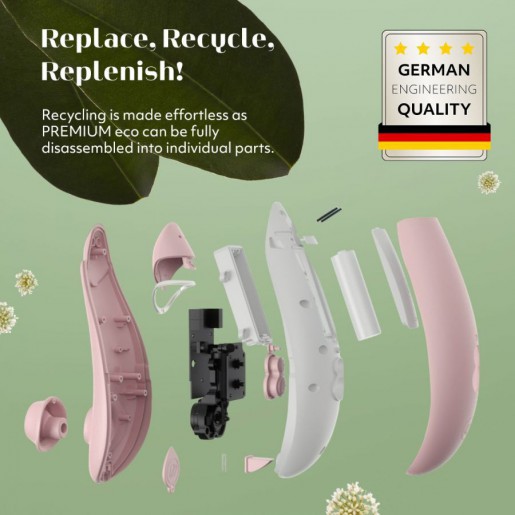 Womanizer Premium ECO różowy bezdotykowy masażer łechtaczki