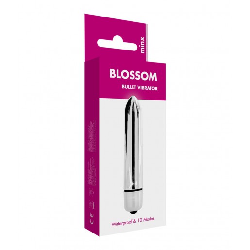 Srebrny mini wibrator dla kobiet Minx Blossom