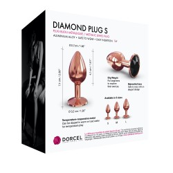 Dorcel Diamond Plug aluminiowy korek analny rozmiar S