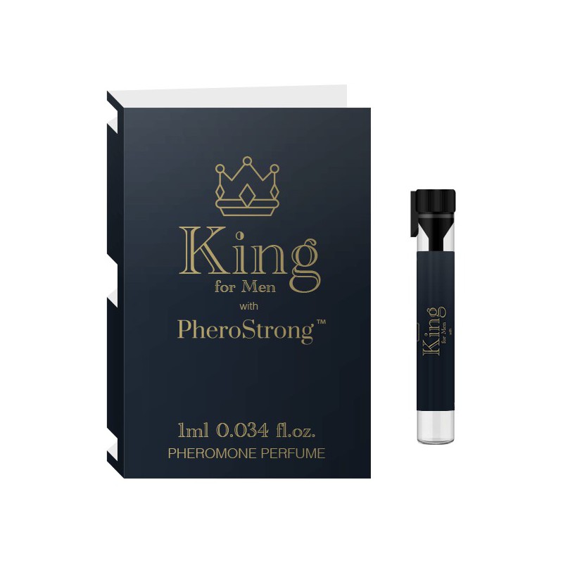 Tester perfum z feromonami dla mężczyzn King with PheroStrong 1ml