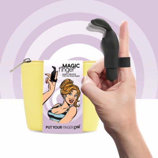 FeelzToys Magic Finger czarny wibrator na palec
