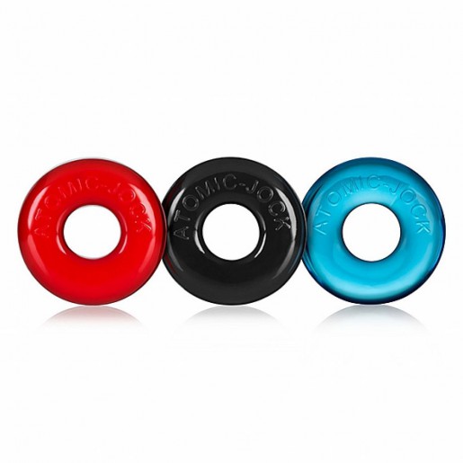Zestaw 3 kolorowych pierścieni erekcyjnych Oxballs Ringer
