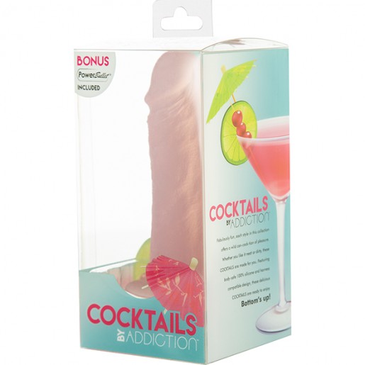 Brzoskwiniowe dildo z przyssawką Addiction Cocktails