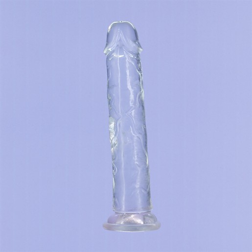 Przeźroczyste dildo z przyssawką Addiction Crystal 23cm