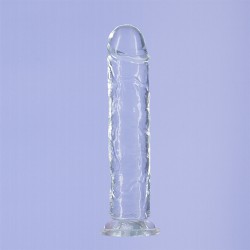 Elastyczne pionowe dildo z przyssawką Addiction Crystal 20cm