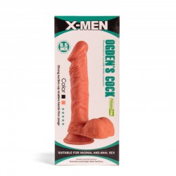 Cieliste dildo z przyssawką Ogden's Cock X-MEN
