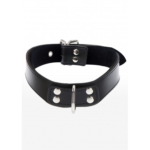 Taboom Elegant D-Ring Collar czarna obroża