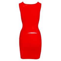 Czerwona lateksowa mini sukienka LateX