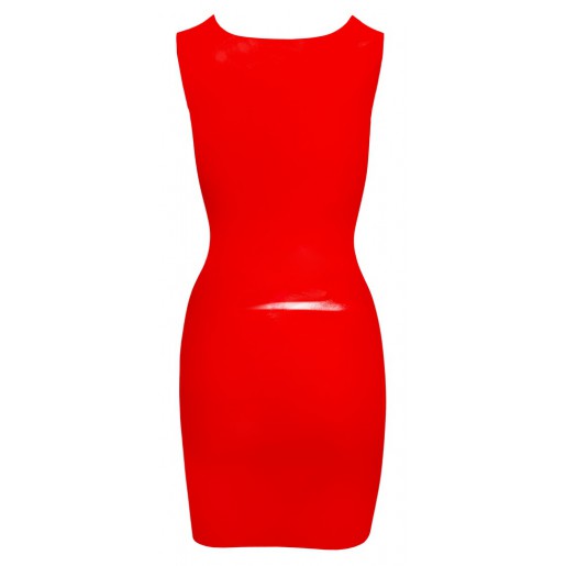 Czerwona lateksowa mini sukienka LateX