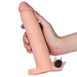 Nakładka na penisa z wibracjami Lovetoy Pleasure X-Tender +7,6cm