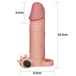 Lovetoy Pleasure X-Tender nakładka na penisa z wibracjami +5cm