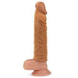 Brązowa nakładka na penisa Lovetoy Pleasure X-Tender 19,5cm