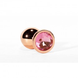 Metalowy korek analny z kryształem Secret Shine Pink Jewell 9,5 cm X-MEN