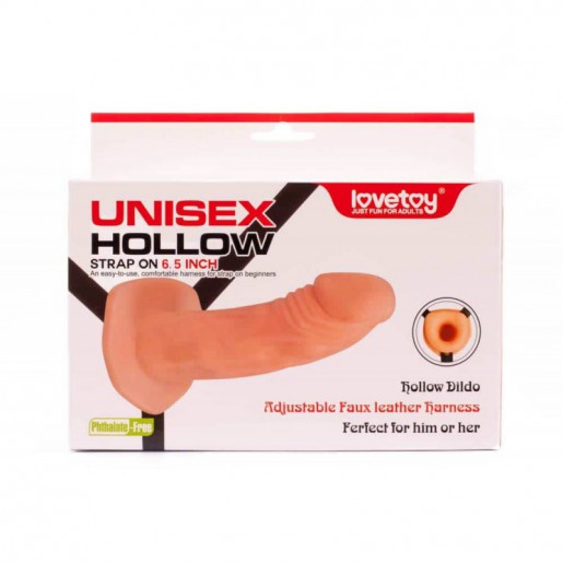 Uniwersalne dildo Unisex Hollow Strap-On LOVETOY