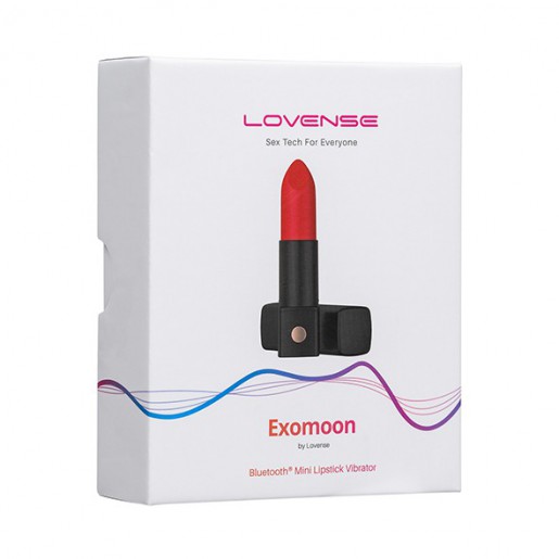 Lovense Exomoon mini wibrator w kształcie szminki z aplikacją