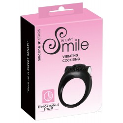 Elastyczny pierścień erekcyjny z wibracjami Smile Stayer