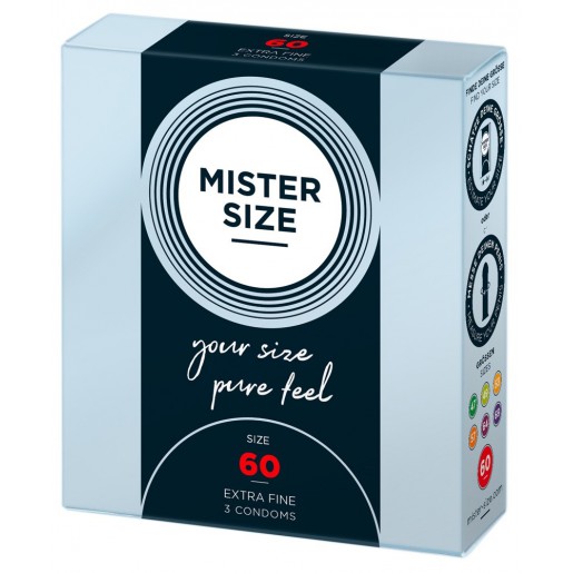Prezerwatywy na wymiar Mister Size 60mm 3 sztuki