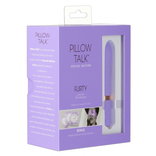 Fioletowy mini wibrator Pillow Talk Flirty edycja specjalna