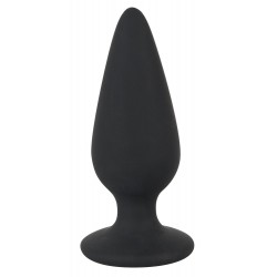 Czarny silikonowy korek analny Black Velvets 7,8cm