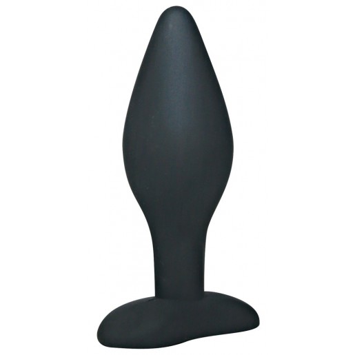 Czarny silikonowy korek analny rozmiar L Black Velvets