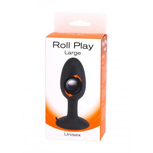 Duży silikonowy korek analny Roll Play
