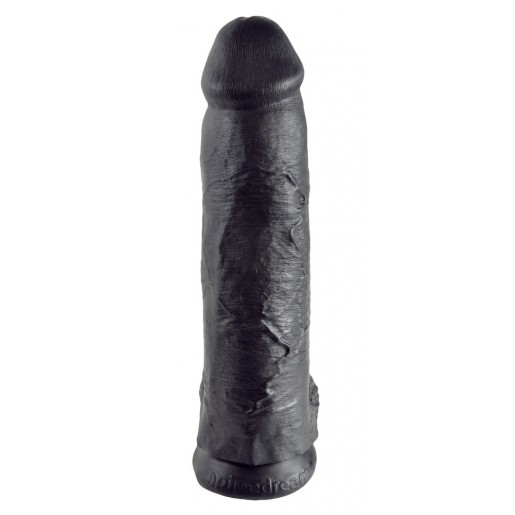 Czarne dildo z przyssawką King Cock 30,5cm