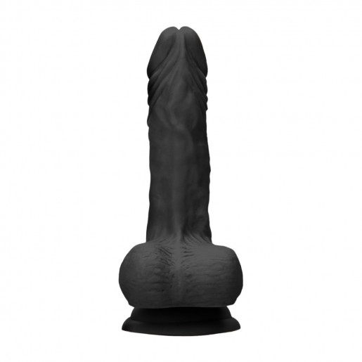 Czarne dildo z przyssawką RealRock 25cm